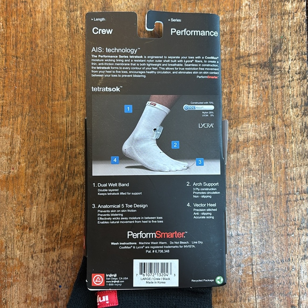 Injinji Performance Toe Socks - Picture 2 of 5